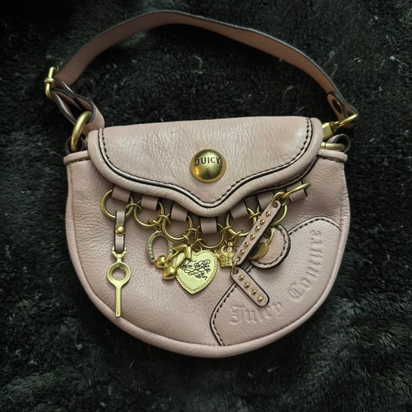 Juicy Couture Handbags - Juicy Couture Pink and Gold Interior Bag